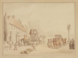 Thomas Rowlandson - The White Lion Inn, Ponders End, Middlesex