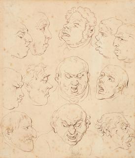 Thomas Rowlandson - Twelve caricature head studies