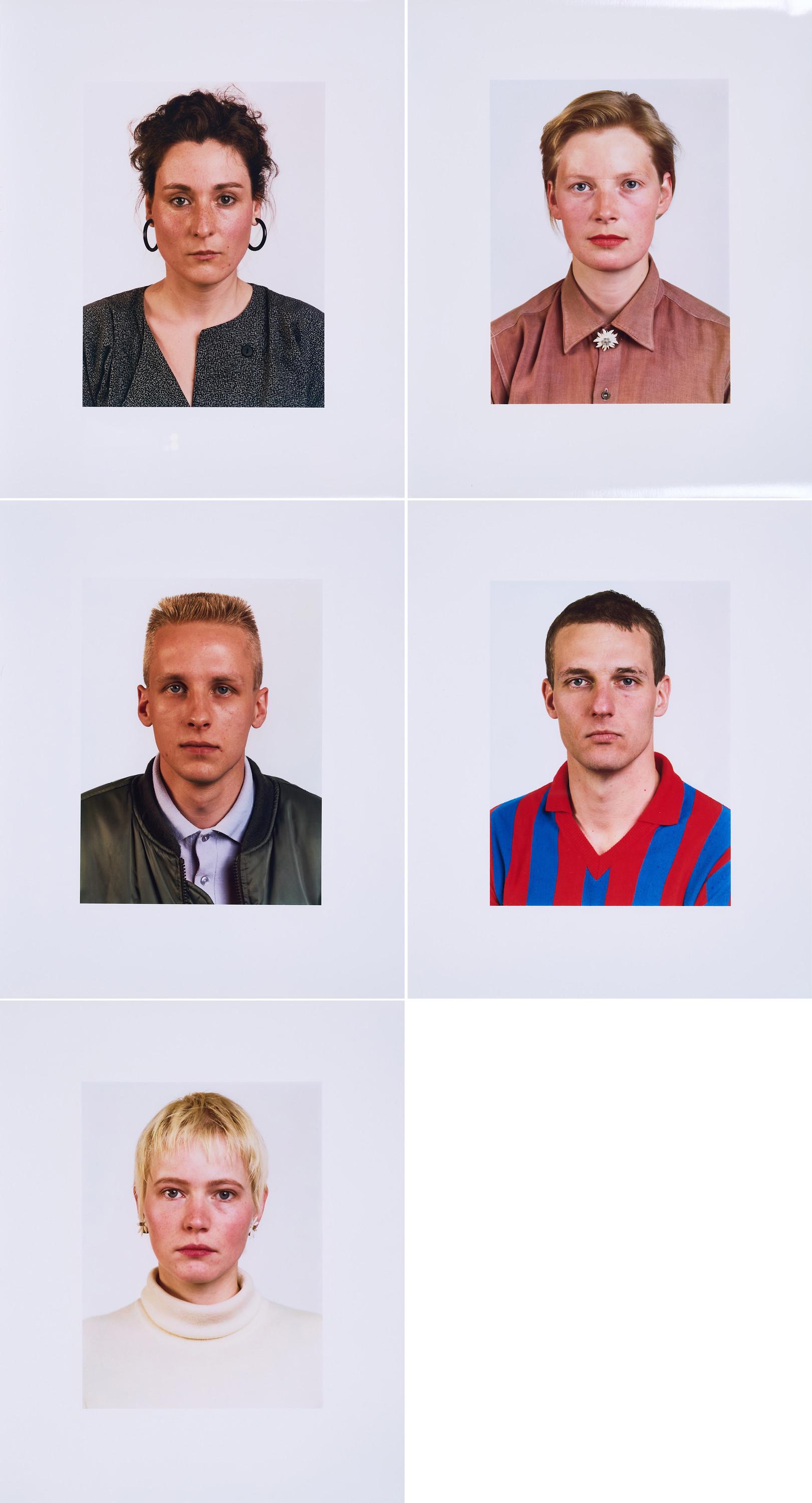 Thomas Ruff - Serie von 5 Fotografien.