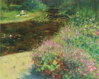 Thomas Ryan, P.R.H.A. - Eavan by the Pool