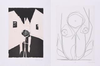 Thomas Scheibitz - Konvolut von 2 Radierungen (Aus: Sanford).