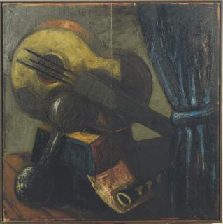 Thomas Schindler - Zirkus-Stilleben mit Gitarre