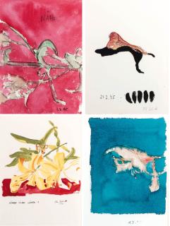 Thomas Schütte - Flowers (pink; orange; blue; yellow)