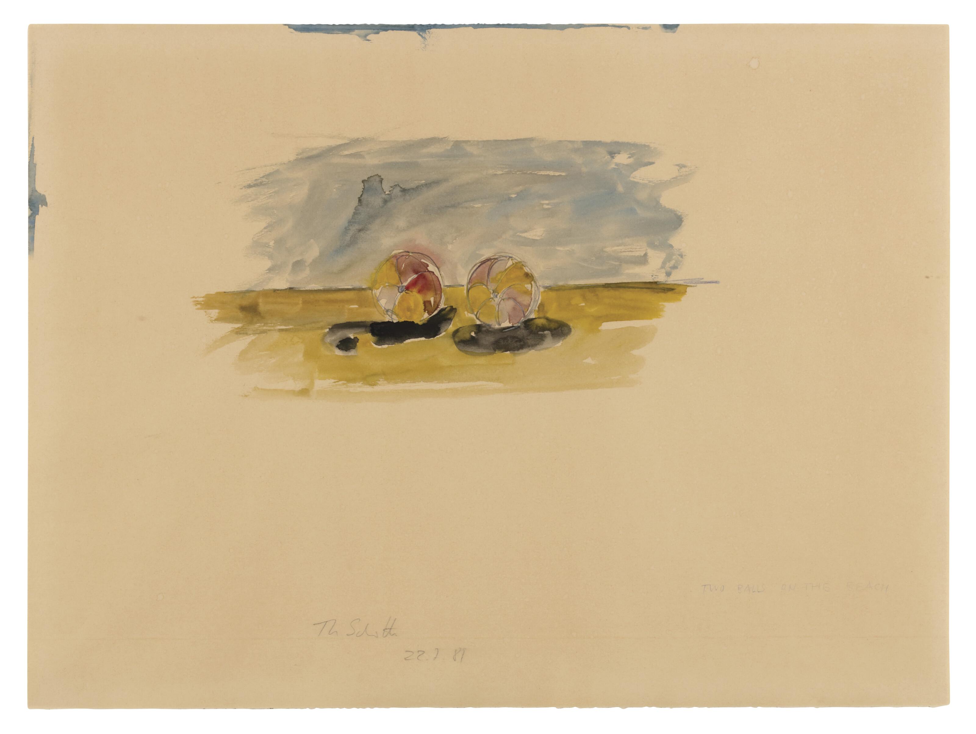 Thomas Schutte - Two Balls on the Beach