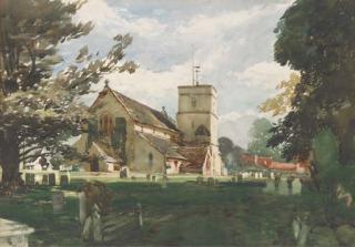 Thomas Scott, R.S.A., R.S.W. - Betchworth Church, Surrey