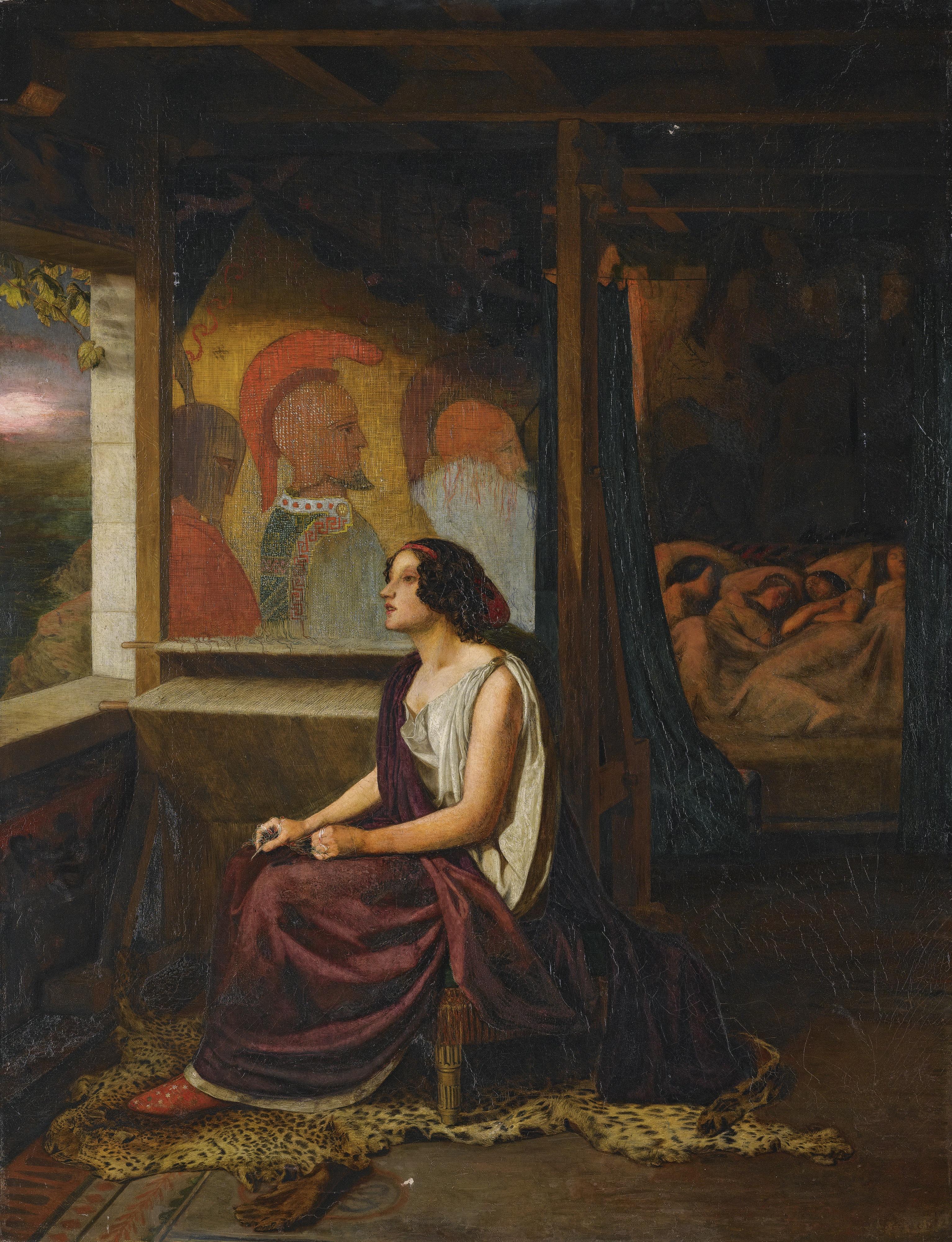 Thomas Seddon - Penelope \'Then During The Day She Wove The Large Web, Which At Night She Unravelled\' The Odyssey