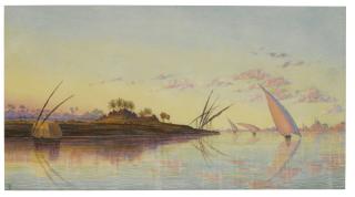 Thomas Seddon - View On The Nile Near Cairo, Egypt