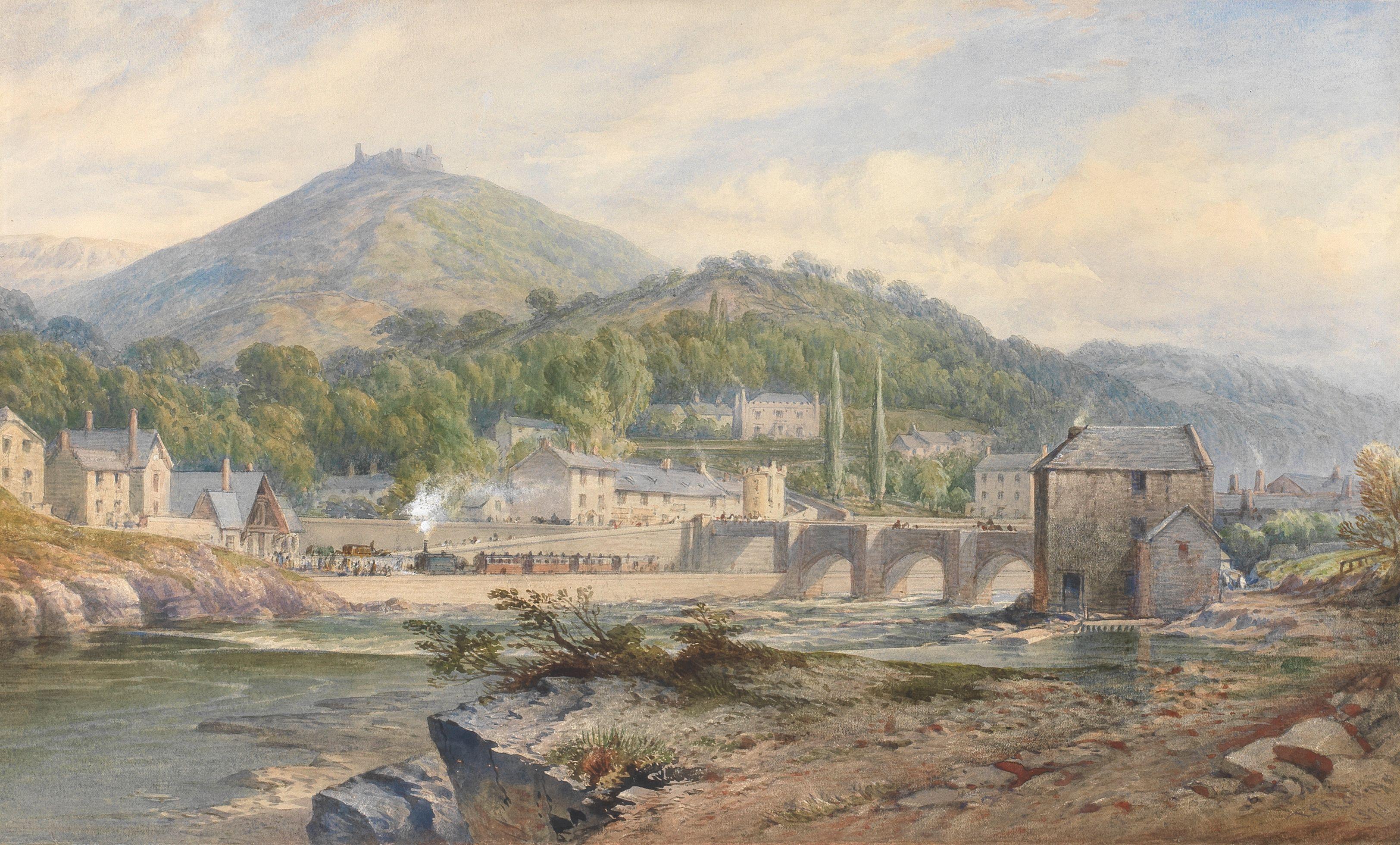 Thomas Sewell Robins - Llangollen on the River Dee, Denbighshire
