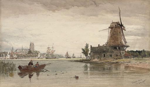 Thomas Sewell Robins - River traffic on the Dort