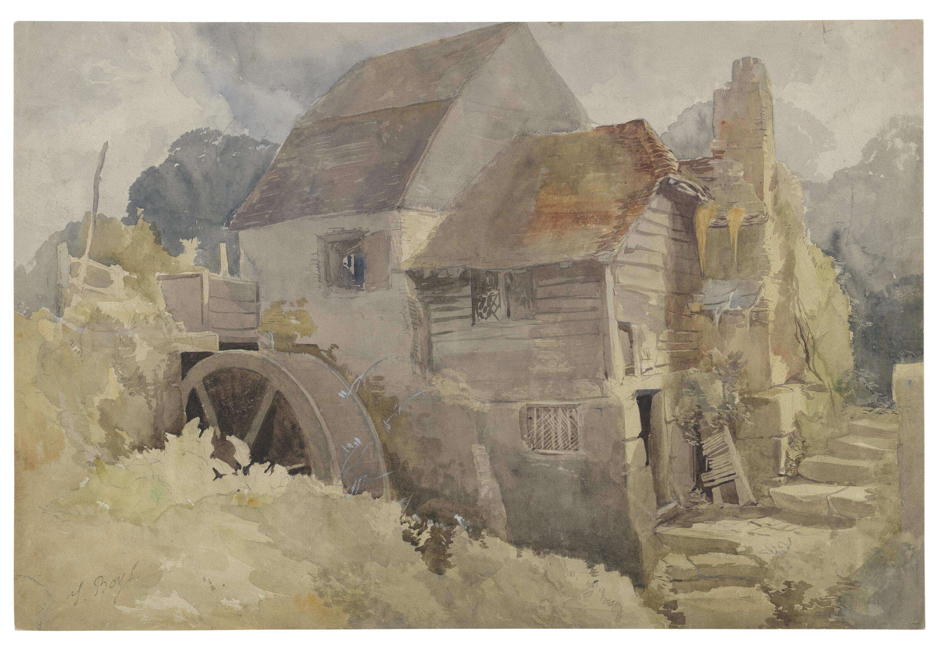 Thomas Shotter Boys, N.W.S. - An overshot mill