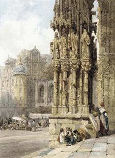 Thomas Shotter Boys, N.W.S. - The West Porch, Ratisbon Cathedral