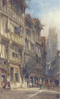 Thomas Shotter Boys, N.W.S. - View of Rouen Cathedral