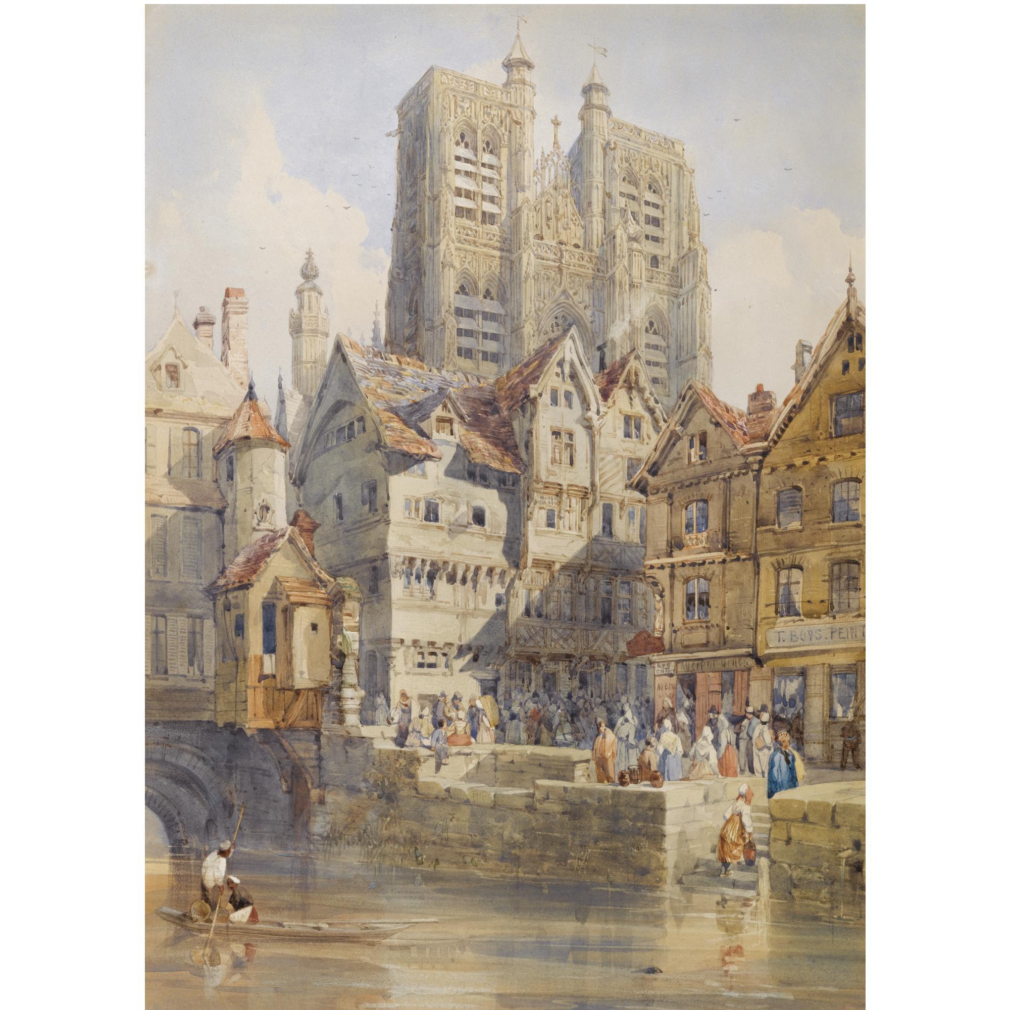 Thomas Shotter Boys - Abbeville, With The Church Of St. Vulfran Collegiate Beyond