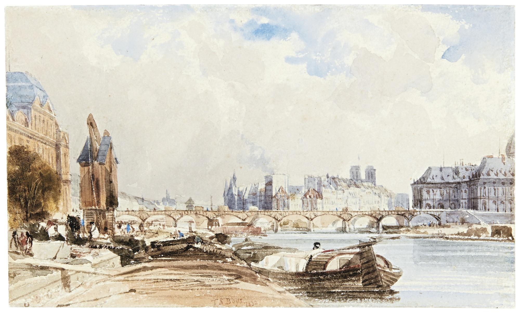 Thomas Shotter Boys - The Pont Des Arts And Île De La Cité From The Quai Du Louvre, Paris 