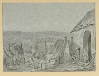 Thomas Shotter Boys - View of Ivry; and four companion drawings