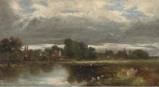 Thomas Shotter Boys - View towards Hampton Court from the Moseley