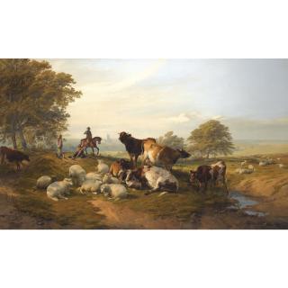 Thomas Sidney Cooper, R.A. - An Evening Repose