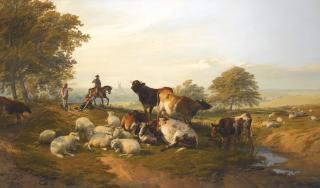 Thomas Sidney Cooper, R.A. - An Evening Repose