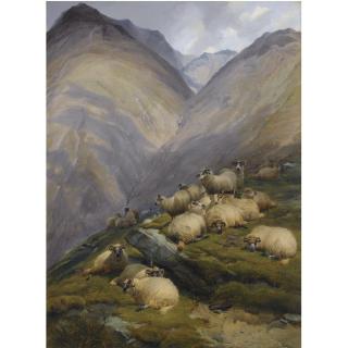 Thomas Sidney Cooper, R.A. - In The Highlands