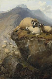 Thomas Sidney Cooper, R.A. - Sheep in the Isle of Skye