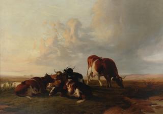 Thomas Sidney Cooper, RA - Cattle at pasture