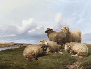 Thomas Sidney Cooper, RA - In Canterbury Meadows