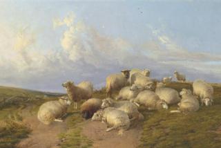 Thomas Sidney Cooper - Sheep At Canterbury Meadow