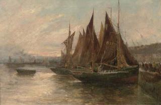 Thomas Sidney - Boulogne Harbour