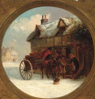 Thomas Smythe - Delivering supplies in a winter landscape