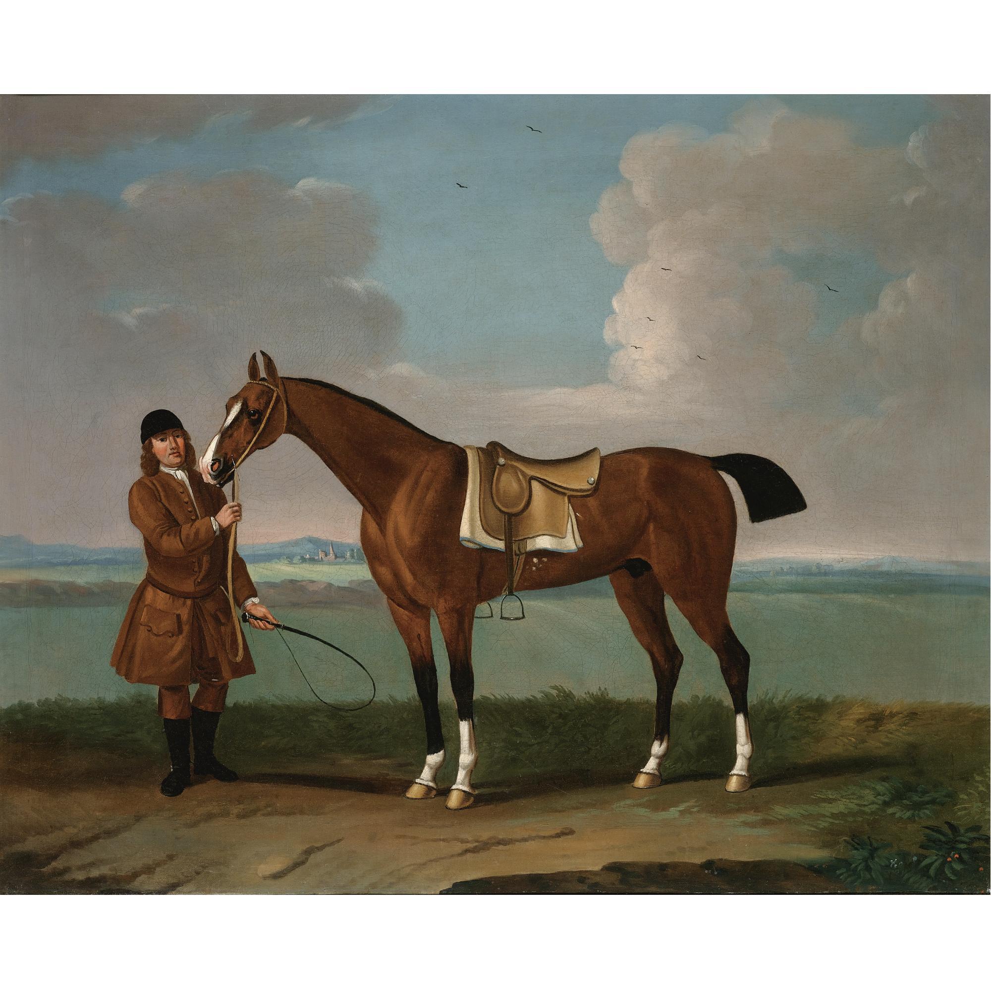 Thomas Spencer - Blaze, Held By A Groom On Newmarket Heath