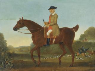 Thomas Spencer - Portrait Of A Gentleman, Traditionally Identified As Fulwar, 4Th Earl Of Craven, On His Hunter