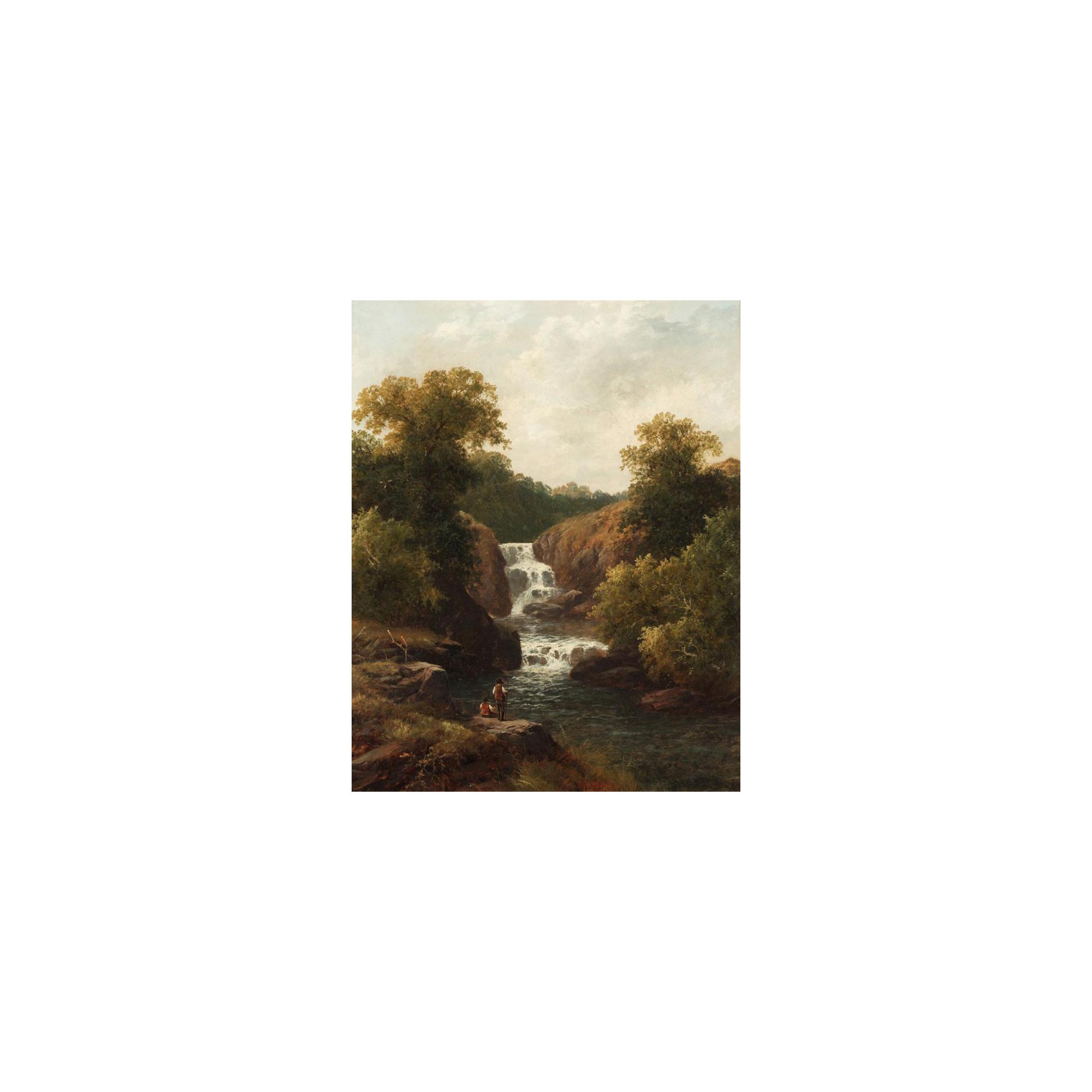 Thomas Stanley Barber - Mellincourt Falls; River Scene