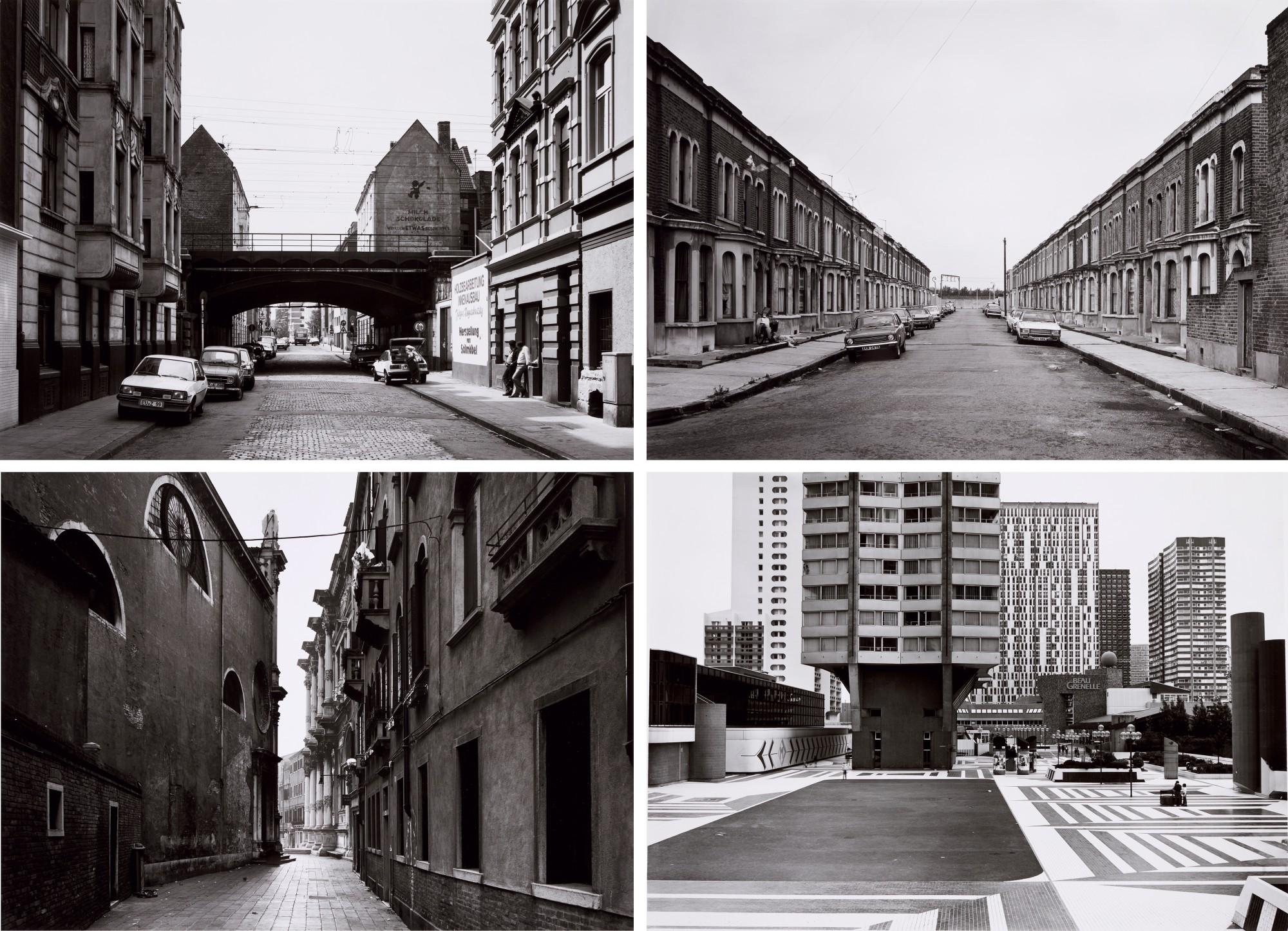 Thomas Struth - \'Clinton Road\', Murdock Cottages, London, 1977; \'Panorama 2\', Beaugrenelle, Paris, 1979; \'Gereonswall\', Koln, 1980; \'Calle Tintoretto\', Venezia, 1990