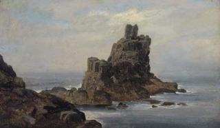 Thomas Sydney Cooper, R.A. - A rocky coast