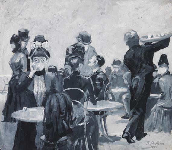 Thomas Theodor Heine - Im Café (Düsseldorf)
