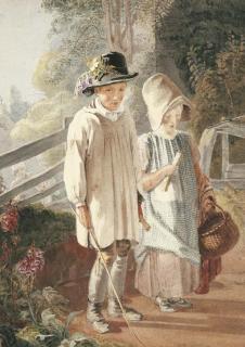 Thomas Uwins, R.A. - Returning from School