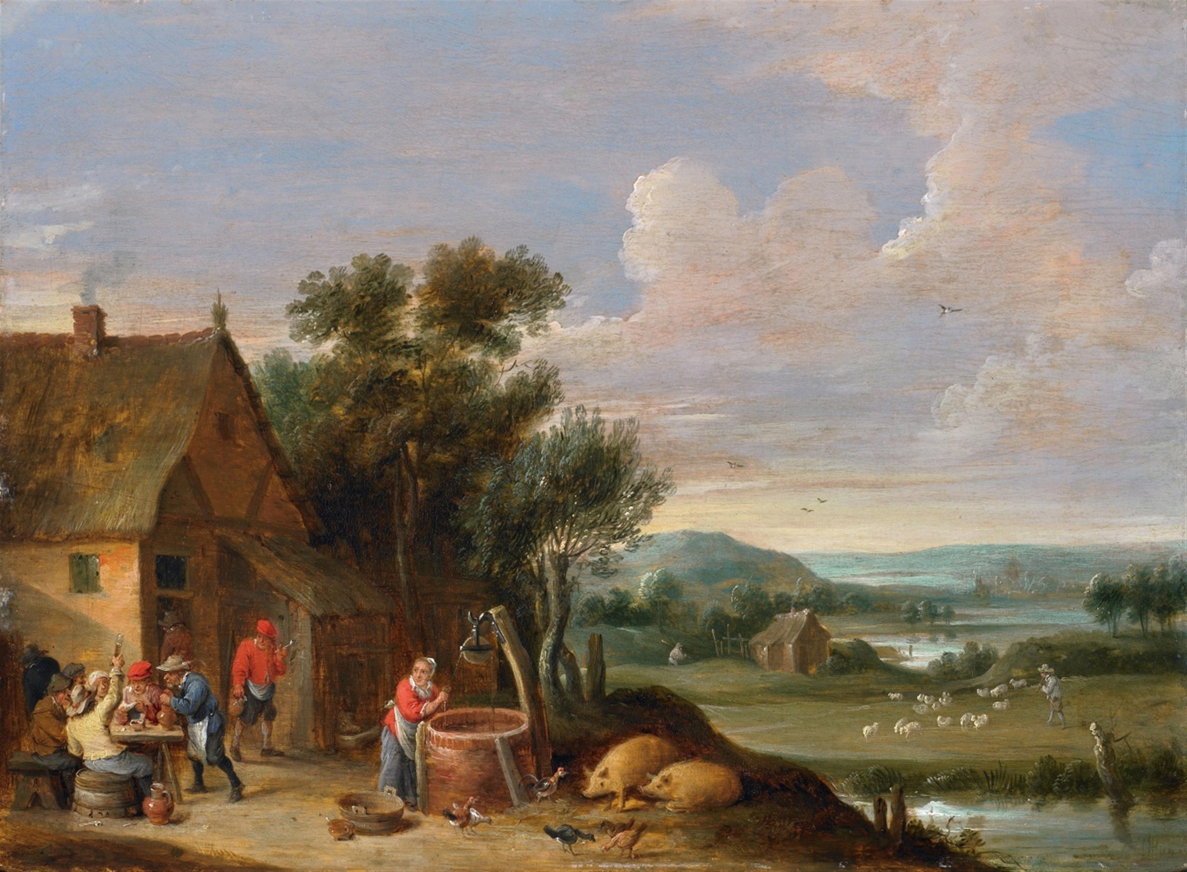 Thomas van Apshoven - Landschaft mit Bauerngehöft