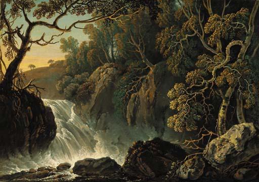 Thomas Walmsley - The Dargle in Flood