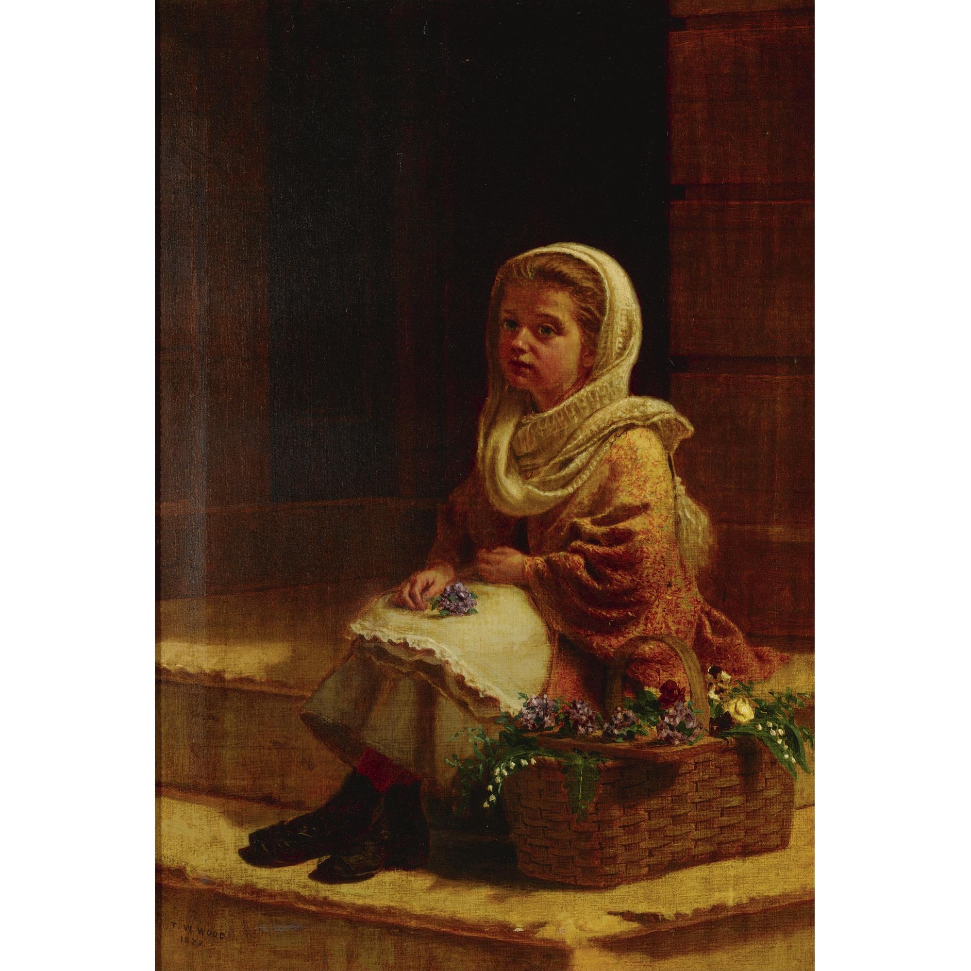 Thomas Waterman Wood - The Flower Girl