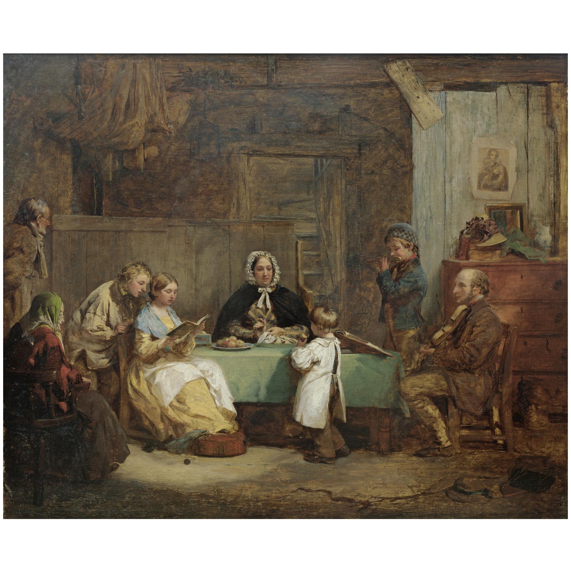 Thomas Webster R.A. - British A Musical Evening