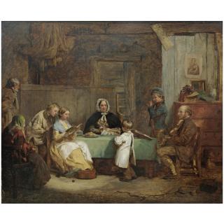 Thomas Webster R.A. - British A Musical Evening