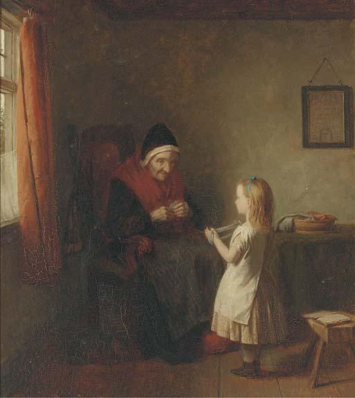 Thomas Webster, R.A. - Youth and age