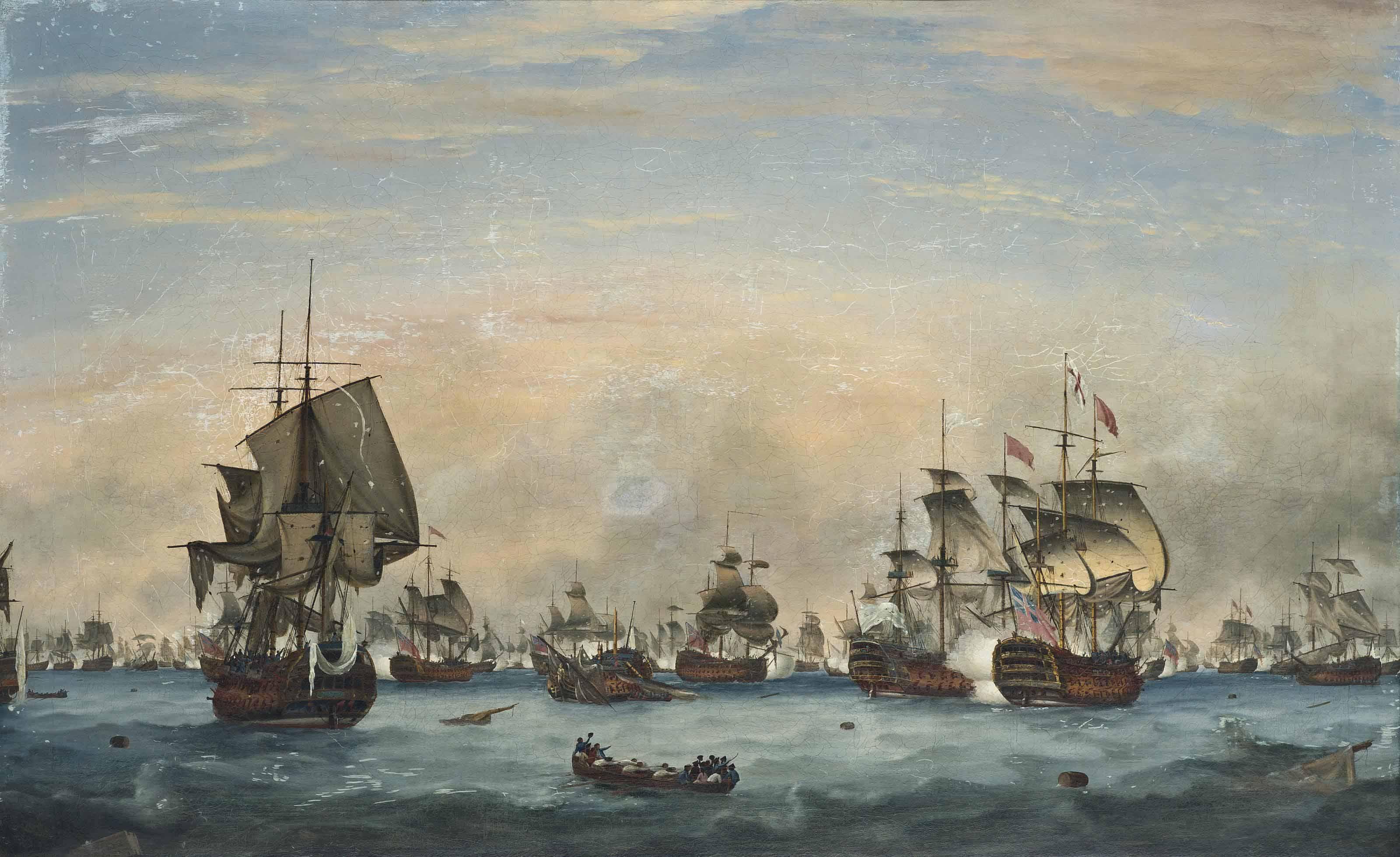 Thomas Whitcombe - The battle of the Saintes, 12 April 1782