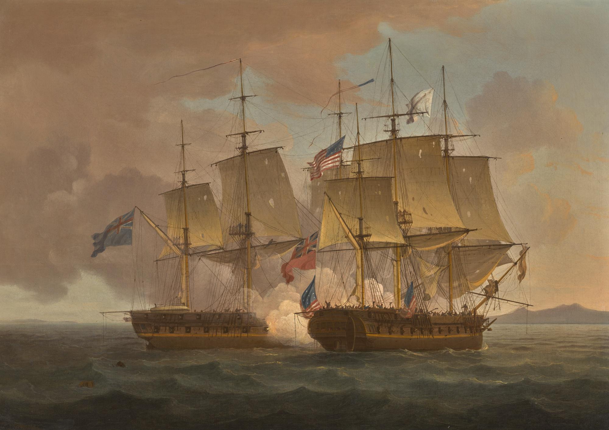 Thomas Whitcombe - The Celebrated Engagement During Which H.M.S. Shannon Captured The American Frigate Chesapeake, 1St June 1813