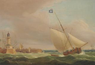 Thomas Whitcombe - The Channel Packet Running Out of Ramsgate