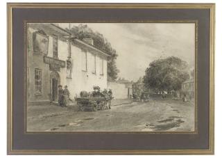 Thomas William Hammond - The White Hart Inn; The Back of the White Hart Inn; Park Steps and Street Scene, Nottingham