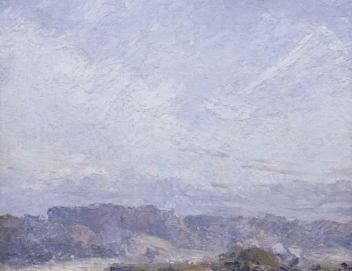 Thomas William Roberts - Autumn Landscape, Cloud Study