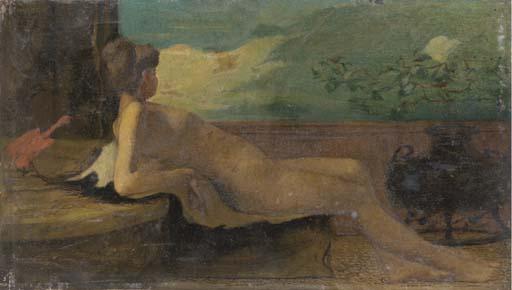 Thomas Wilmer Dewing - Reclining Nude