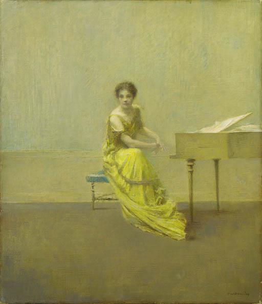 Thomas Wilmer Dewing - The Music Lesson