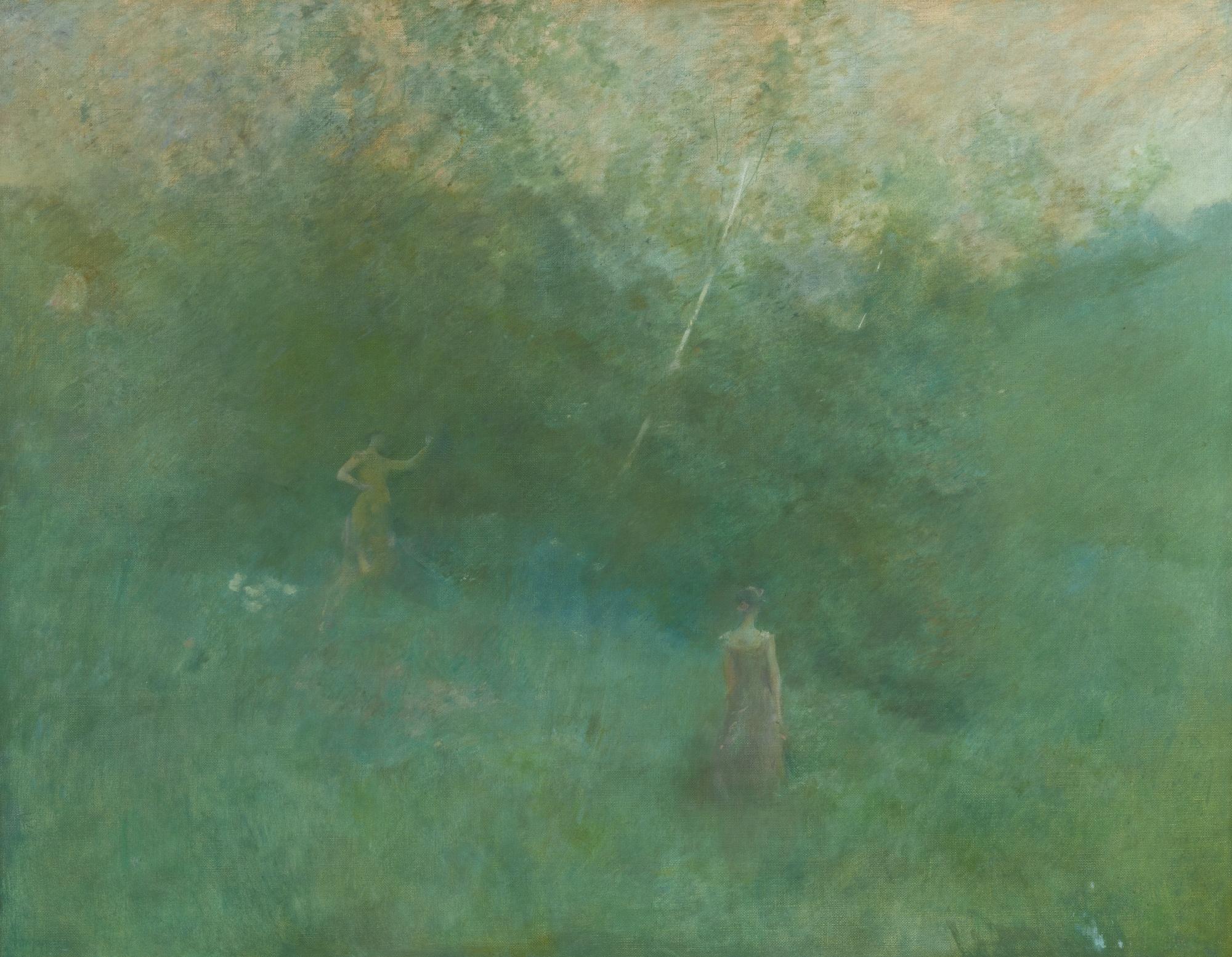 Thomas Wilmer Dewing - The White Birch